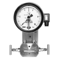 DIFFERENTIAL PRESSURE GAUGE WITH ELECTRICAL CONTACT