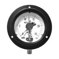 ELECTRICAL CONTACTS PRESSURE GAUGE WITH STEEL CASE